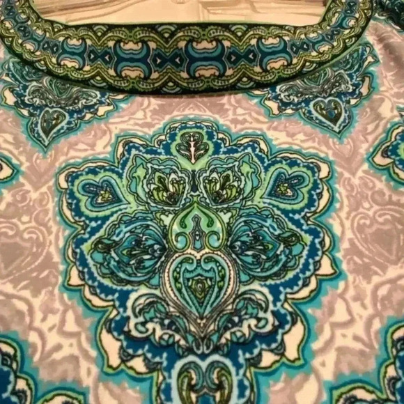 London Times Women’s Midi Print Short Sleeve Pretty Unique size 8 - Picture 8 of 13